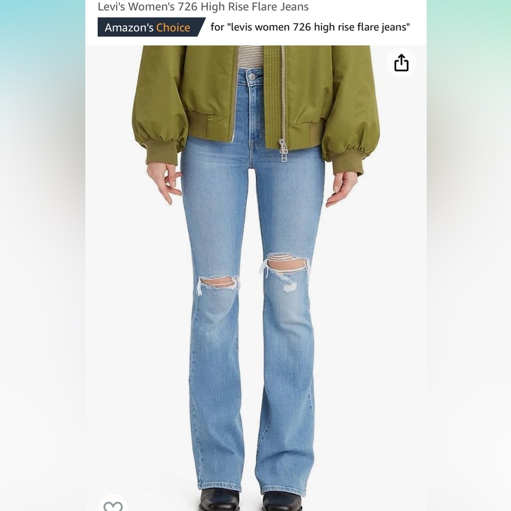 Levi's Light Blue High Rise Flare Jeans